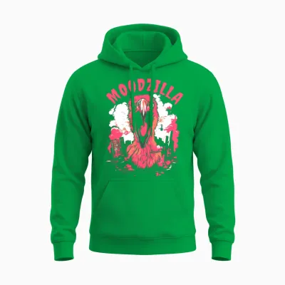Flamingo Funny Unisex Hoodie - Irish Green