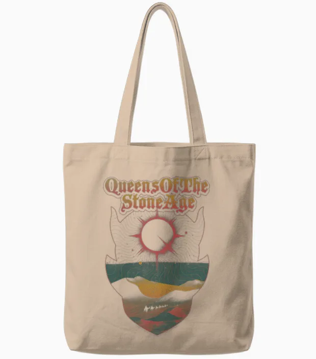 Queens of the Age of Pierre Doom Dune Tote Bags in Natural