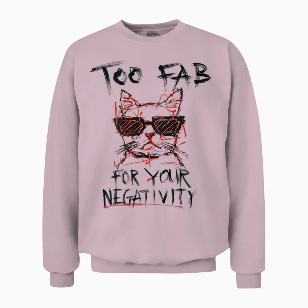 Hip Hop Vintage Hipster Y2k Edgy Urban Backprint Streetwear T-Shirt, White Unisex Sweatshirt in Light Pink