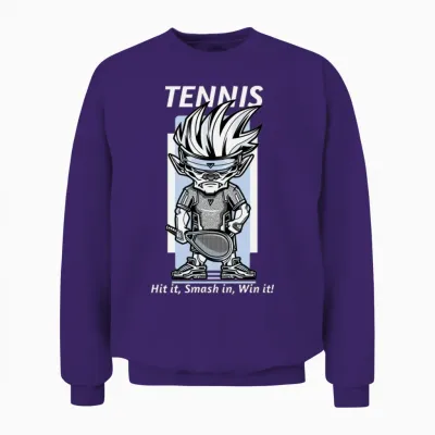 Tennis: Hit It, Smash It, Win It! Unisex Sweatshirt - Purple