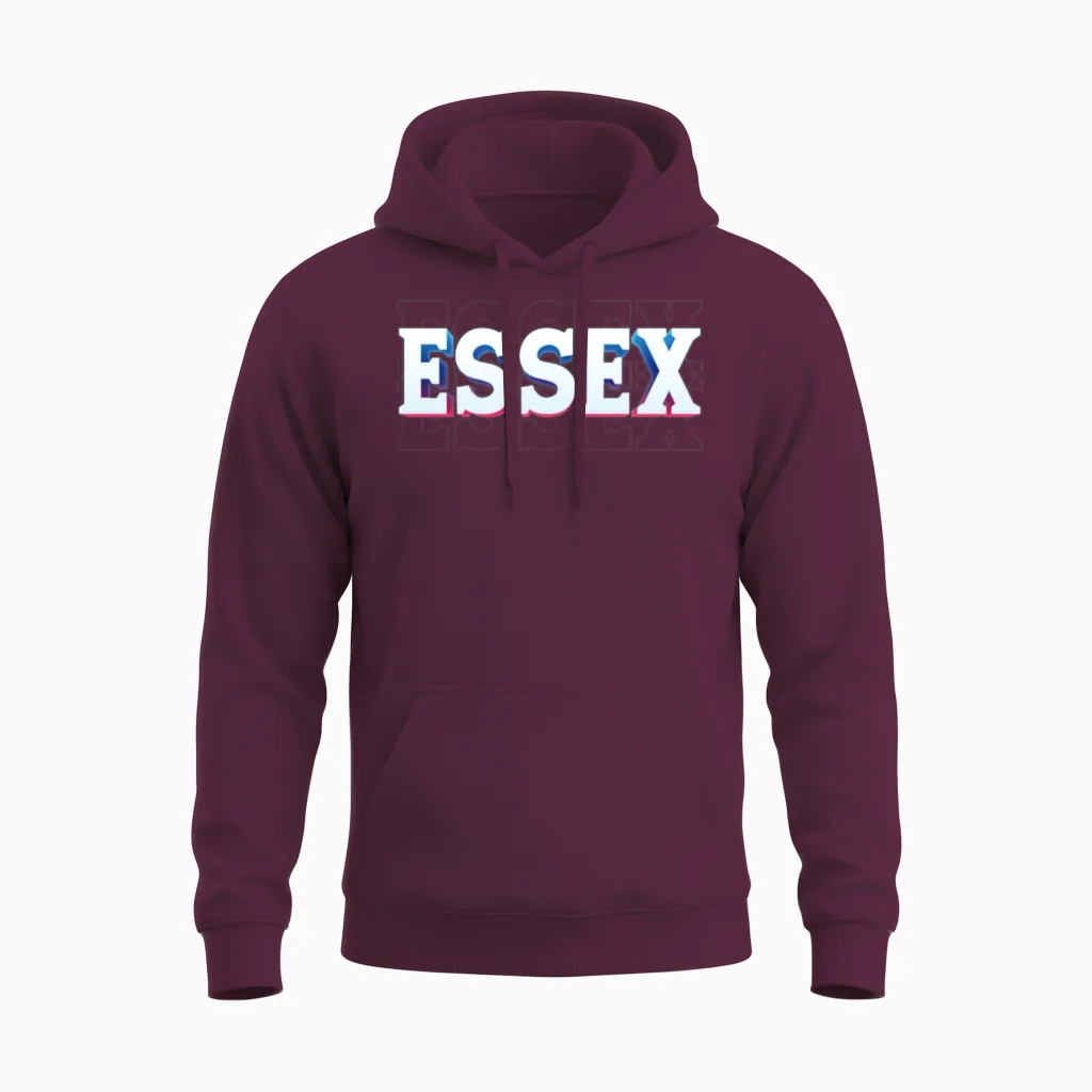 Retro - Essex Unisex Hoodie in Maroon