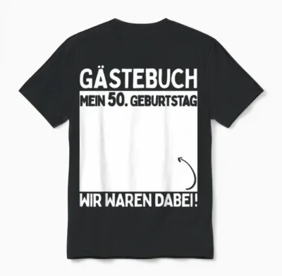 50. Geburtstag Mann Frau 50 Jahre Deko 1976 Lustig Gechenk Unisex T-Shirt - Black