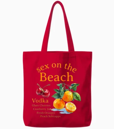 Sex on the Beach Tote Bags - Red
