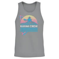 Kayak Kayaking Retro Unisex Tank Top - Sport Grey – 2