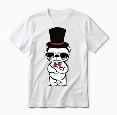 Handsome Dog Funny Dog Unisex T-Shirt - White