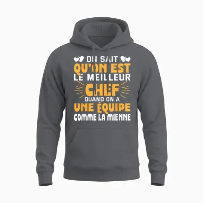 We Know We Are the Best Chef Super Chef Team Unisex Hoodie - Charcoal