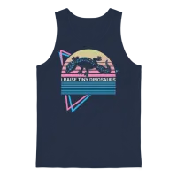 Leopard Gecko Retro Reptiles & Exotics Unisex Tank Top - Navy – 1