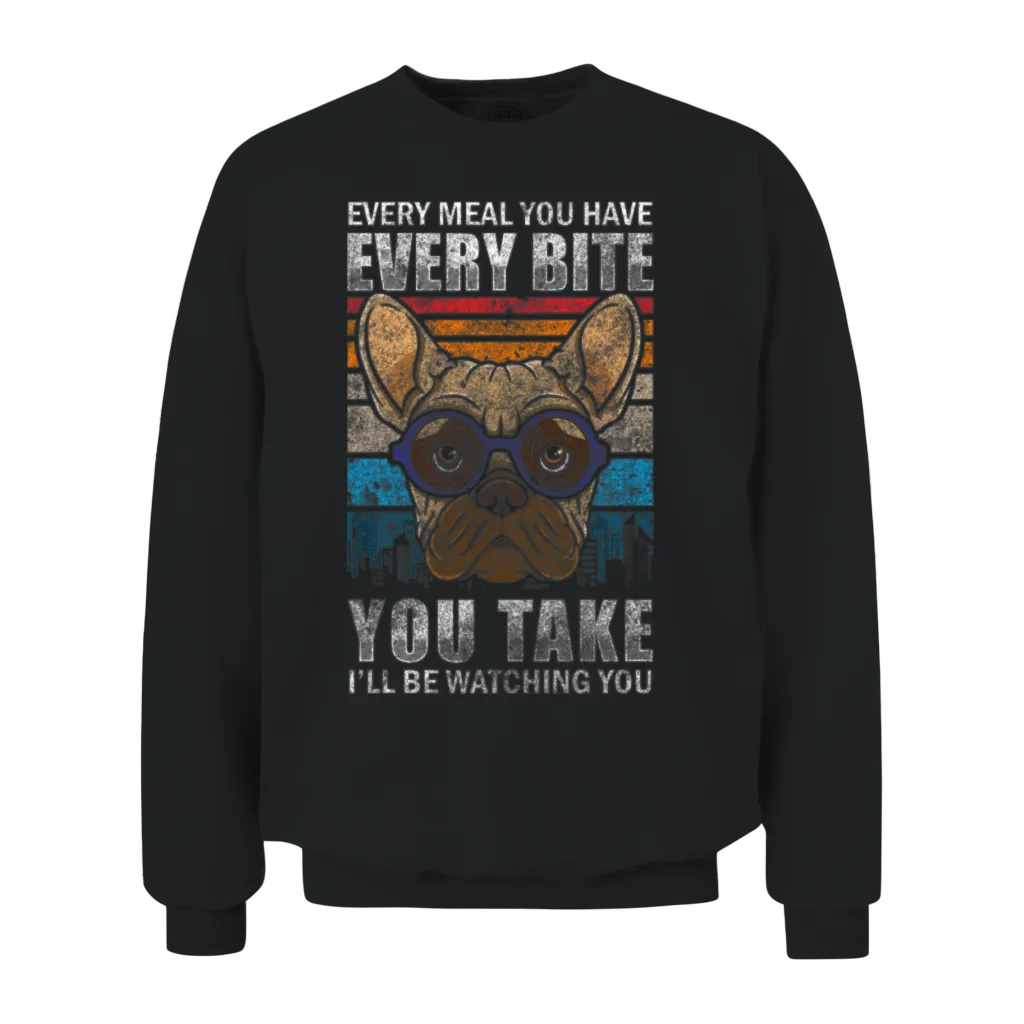 Dog Bulldog Dog Owner Master Unisex Sweatshirt - Black