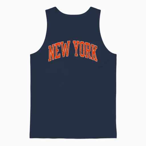New York - Throwback Design - Classic Unisex Tank Top - Navy