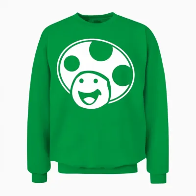 Head Mushroom Funny Unisex Sweatshirt - Irish Green