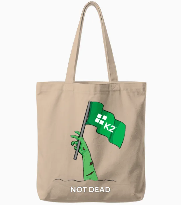 Zombie K2 Tote Bags in Natural