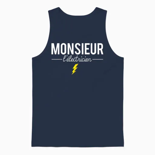 Mr Electrician Joke Profession Electrician Humor Unisex Tank Top - Navy