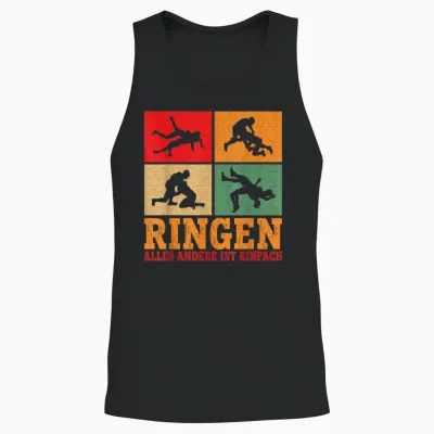 Ringen Mehr Als Sport Ringerjersey Funny Wrestling Unisex Tank Top - Black
