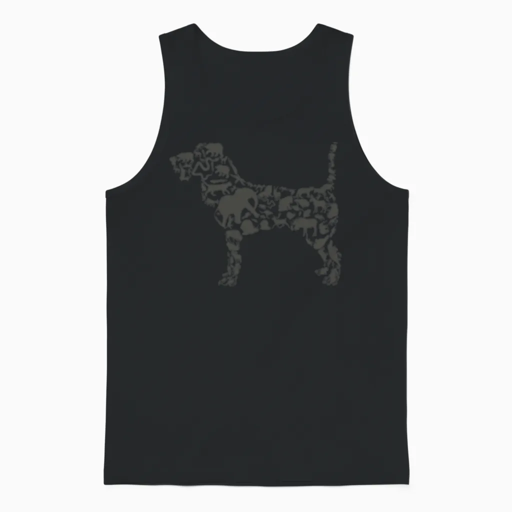 Dog an Animal - Lovers Unisex Tank Top in Black