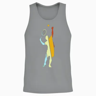 Tennis Retro Unisex Tank Top - Sport Grey