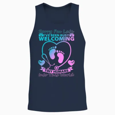 L&d Nurse Funny Nurse Labor Delivery Nurses Gifts Unisex Tank Top - Navy