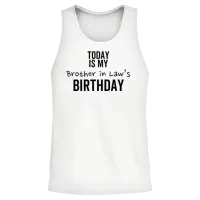 Today Is My Co-Worker's Birthday Unisex Tank Top - White – 2