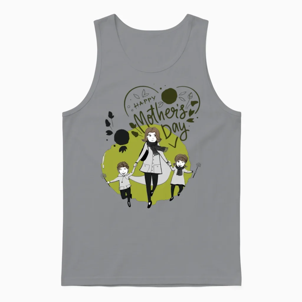Mothers Day - Mom Unisex Tank Top in Sport Grey