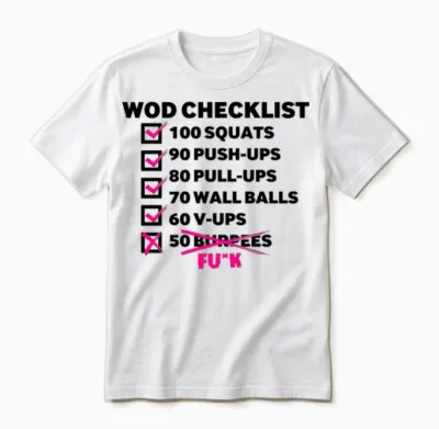 Wod Checklist Unisex T-Shirt - White