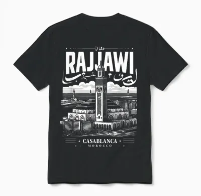 Casablanca Morocco Rajjawi Fusion in Boston T-Shirt, Black, S Unisex T-Shirt - Black