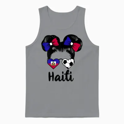 Haiti Drapeau De La Haïti - Ayiti Supporters Haïtiens Unisex Tank Top - Sport Grey