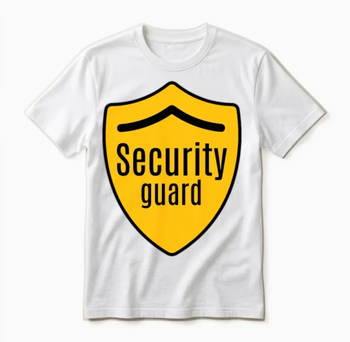 Security Guard Unisex T-Shirt in White