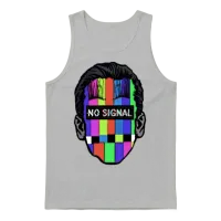 No Signal Tv Retro Design Unisex Tank Top - Ash – 1