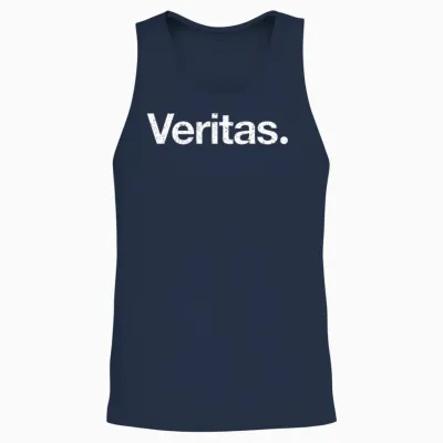 Designveritas Hipster Unisex Tank Top - Navy