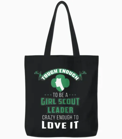Girl Scout Leader Tote Bags - Black