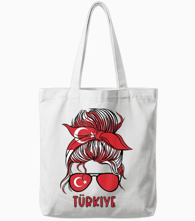 Türkiye Trikot Türke Türkin Türkei Flagge Tote Bags in White