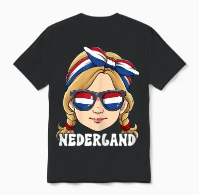 Holland Niederlande Nederland Unisex T-Shirt - Black