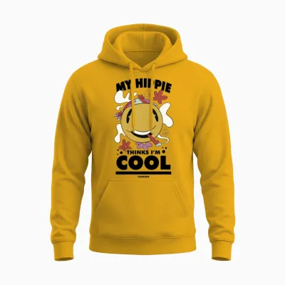 Funny Hippie Unisex Hoodie - Gold
