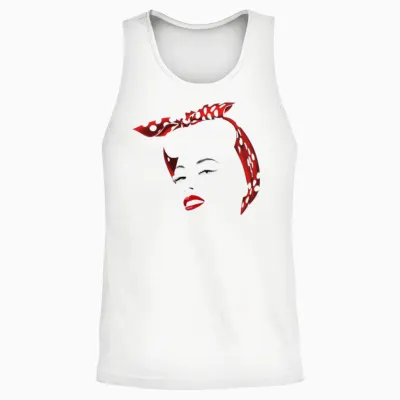 Retro Unisex Tank Top - White