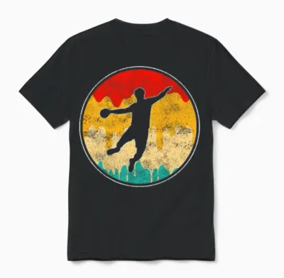 Handball Retro Unisex T-Shirt - Black