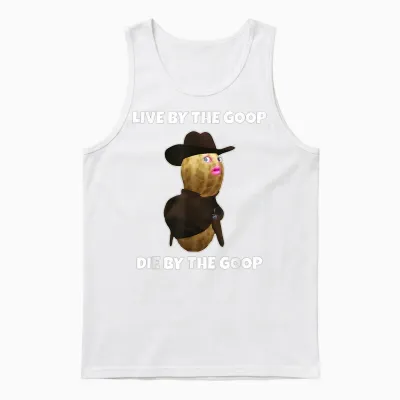 The Burnt Peanut Bungulator Goop Goop Tees Unisex Tank Top - White