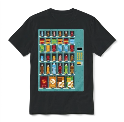 Vending Machine Drinks Vending Machine Unisex T-Shirt - Black