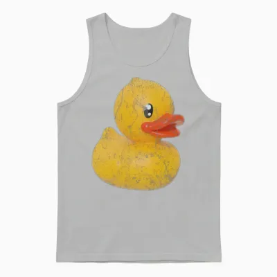 Rubber Duck Retro Unisex Tank Top - Ash