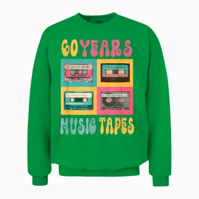 60 Jahre Musictapes Geburtstag Retro Nostalgie 1963 Kassette Unisex Sweatshirt - Irish Green