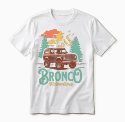 Bronco Unisex T-Shirt - White