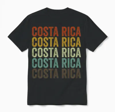 Cook Islands Retro Vintage Unisex T-Shirt - Black