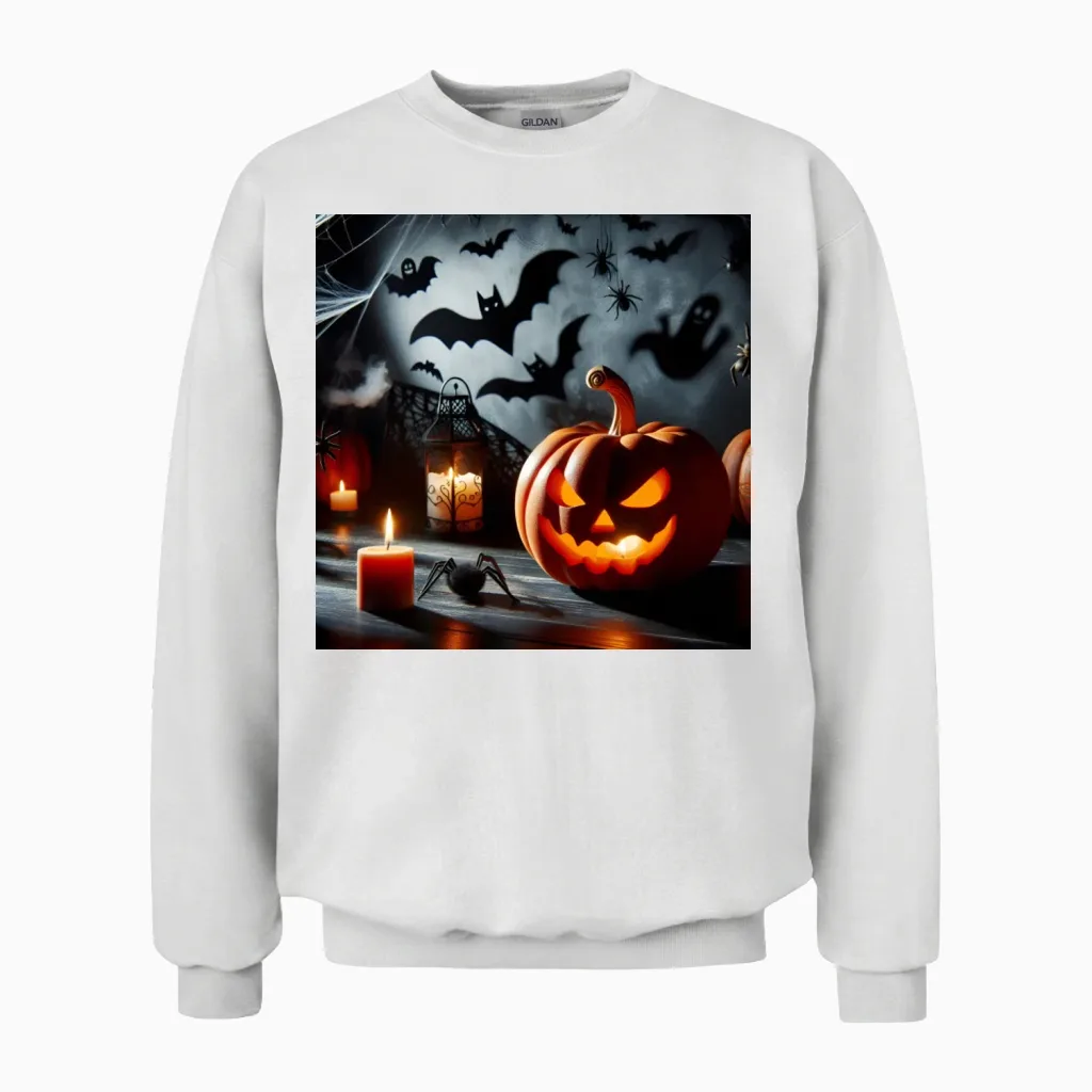 Enchanting Hallow Design: Perfect for Unique and S Unisex Sweatshirt in White