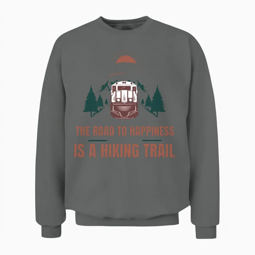 Hiking & Outdoors Gift Unisex Sweatshirt in Graphite Heather