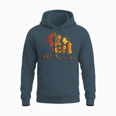 Hip Hop Unisex Hoodie - Dark Heather