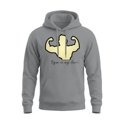 Gym Is My Love Design/ Gym Is Life, Gym Is Calling Unisex Hoodie - Sport Grey