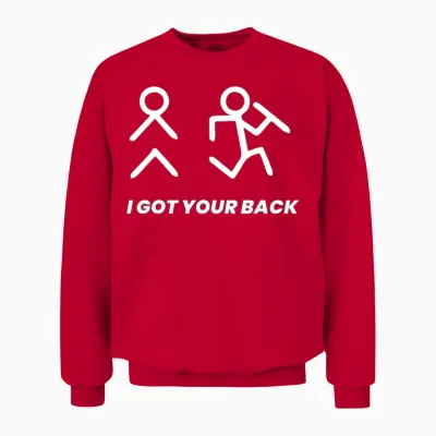 Funny Design Unisex Sweatshirt - Red
