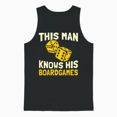 Board Games Unisex Tank Top - Black