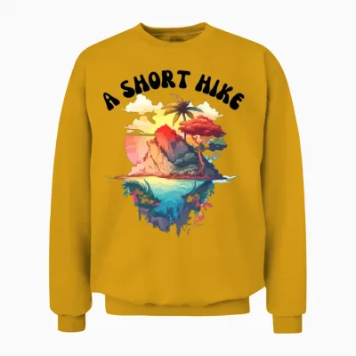 A Short Hike Unisex Sweatshirt - Gold