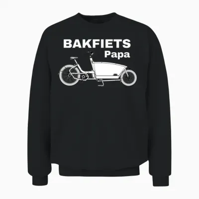 Bakfiets Papa Unisex Sweatshirt - Black