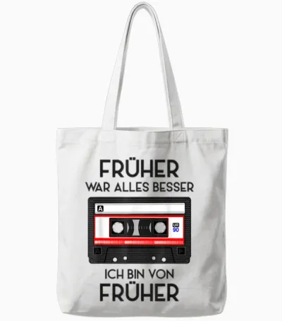 Retro Cassette 80s 90s Party 90s Costume Fancy Dress T-Shirt, White Tote Bags - White