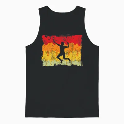 Badminton Retro Unisex Tank Top - Black